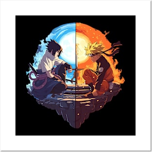 naruto and sasuke Posters and Art